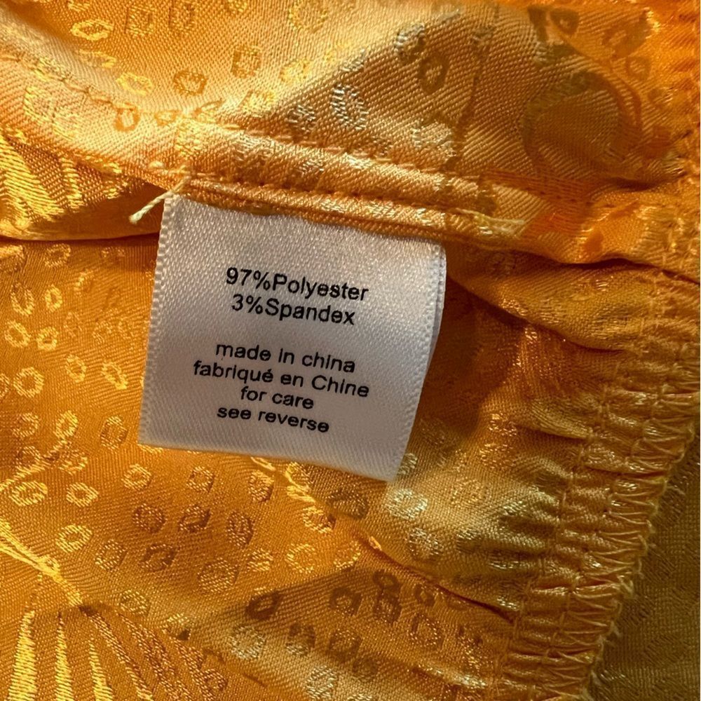 Ronny Kobo Lorrie Top Long Sleeve Yellow Size S - Picture 6 of 9